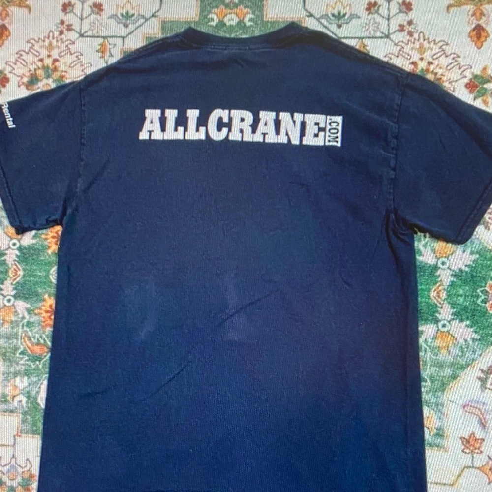 Gildan Dark Blue Short Sleeve Tee with White Print